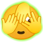 radioactive + face with peeking eye