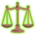 radioactive + balance scale