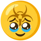 biohazard + face holding back tears
