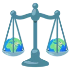 bilancia a doppio piatto + Europa e Africa