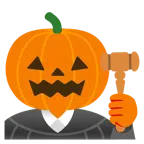 bilancia a doppio piatto + zucca di Halloween
