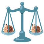 bilancia a doppio piatto + lumaca