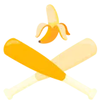 palla da baseball + banana