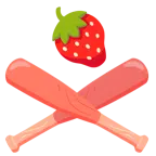 palla da baseball + fragola
