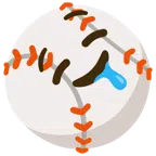 palla da baseball + faccina che sbava