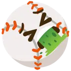 palla da baseball + faccina che vomita