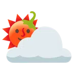 Sonne hinter Wolke + Peperoni