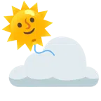 Sonne hinter Wolke + Luftballon