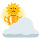 Sonne hinter Wolke + Pokal