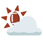 Sonne hinter Wolke + Football