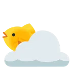 Sonne hinter Wolke + Fisch