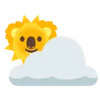 Sonne hinter Wolke + Koala