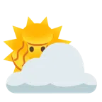 Sonne hinter Wolke + Pudel