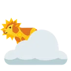 Sonne hinter Wolke + Kuhgesicht