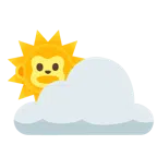 Sonne hinter Wolke + Affengesicht