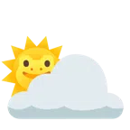 Sonne hinter Wolke + Frosch