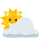 Sonne hinter Wolke + Wolf