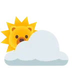 Sonne hinter Wolke + Bär