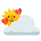 Sonne hinter Wolke + gebrochenes Herz