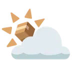 Sonne hinter Wolke + Paket