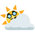 Sonne hinter Wolke + verkleidet