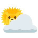 Sonne hinter Wolke + Igel