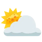Sonne hinter Wolke + Käsestück