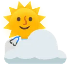 Sonne hinter Wolke + Stethoskop