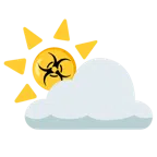 Sonne hinter Wolke + Biogefährdung