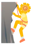 Berg + gelbe Blüte