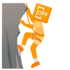 Berg + Mobiltelefon aus