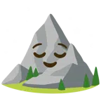 Berg + erleichtertes Gesicht