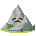 Berg + enttäuschtes Gesicht