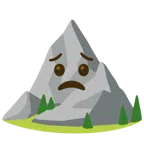 Berg + besorgtes Gesicht