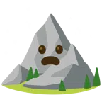 Berg + entsetztes Gesicht