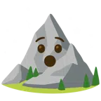 Berg + verdutztes Gesicht