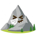 Berg + niesendes Gesicht