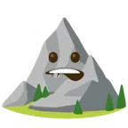 Berg + auf Lippe beißen