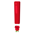 rotes Ausrufezeichen + Rose