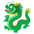 rotes Ausrufezeichen + Drache