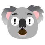 rotes Ausrufezeichen + Koala