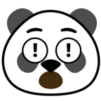 rotes Ausrufezeichen + Panda
