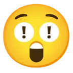 rotes Ausrufezeichen + erstauntes Gesicht