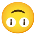 rotes Ausrufezeichen + umgekehrtes Gesicht