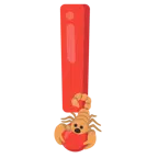 rotes Ausrufezeichen + Skorpion
