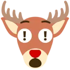 rotes Ausrufezeichen + Hirsch