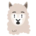 rotes Ausrufezeichen + Lama