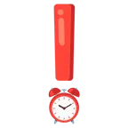 rotes Ausrufezeichen + Wecker