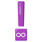 punto esclamativo rosso + simbolo dell’infinito