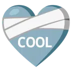 corazón vendado + botón COOL